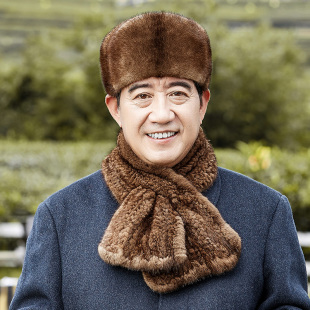 整貂皮帽子男士冬季保暖皮草帽子中老年人父亲雷锋帽老头帽裘皮帽