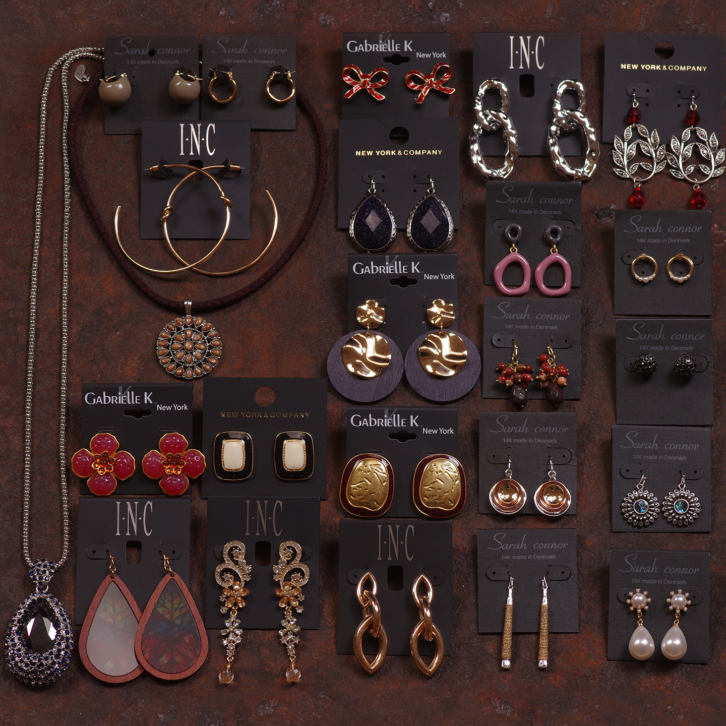 外贸复古巴洛克西洋女项链耳环