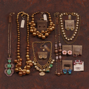 28这批老货等了三年卡洛里CAROLEE样品秀场珍珠项链耳钉中古着女