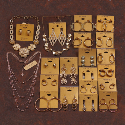 莫奈MONET老货打版样品项链耳环