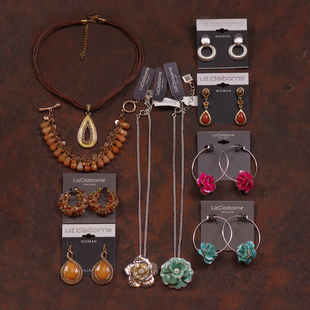 84这批老好货等了三年孤品打版 女项链耳钉中古着LC 样品LIZ秀款