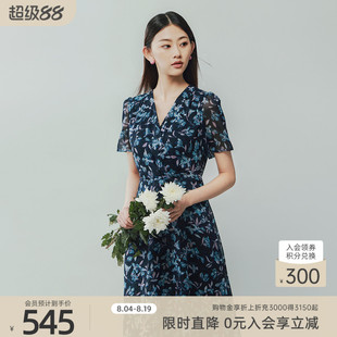 歌蒂诗夏专柜新款时尚简约高级大气收腰显瘦连衣裙 3F26L2940