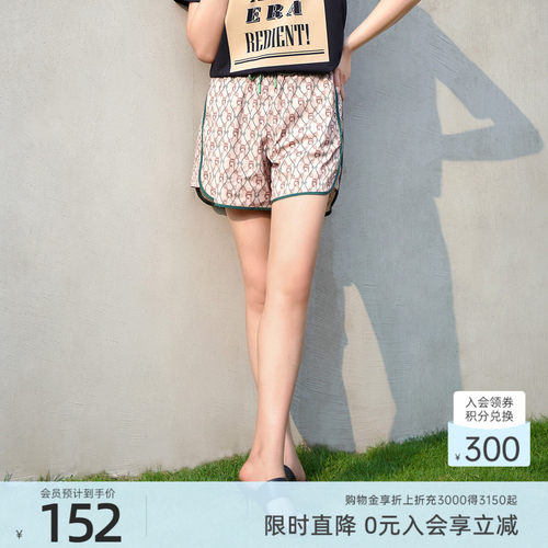 时尚印花休闲运动宽松显瘦短裤