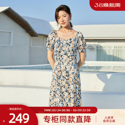 歌蒂诗2022春夏专柜优雅泡泡袖