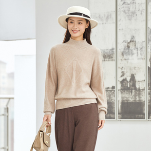 绵羊毛 百搭宽松毛衣 歌蒂诗冬季 休闲简约时尚 1C43Z6749 专柜款
