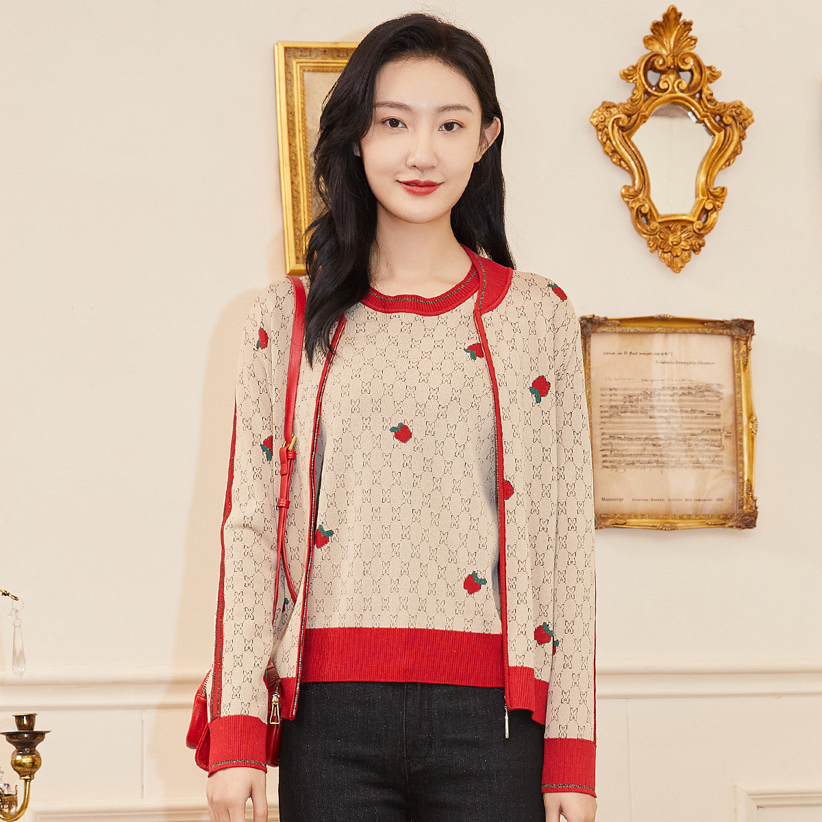 歌蒂诗2022春季专柜新款开衫外套