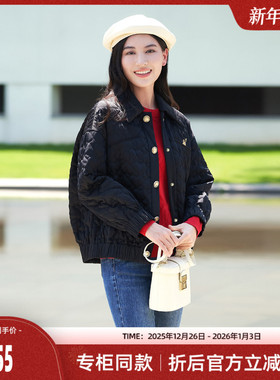 歌蒂诗秋季专柜新款时尚简约气质减龄宽松短款棉服8D10M0876