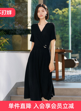 【醋酸系列】歌蒂诗专柜同款高级气质收腰显瘦连衣裙 8E22L2178