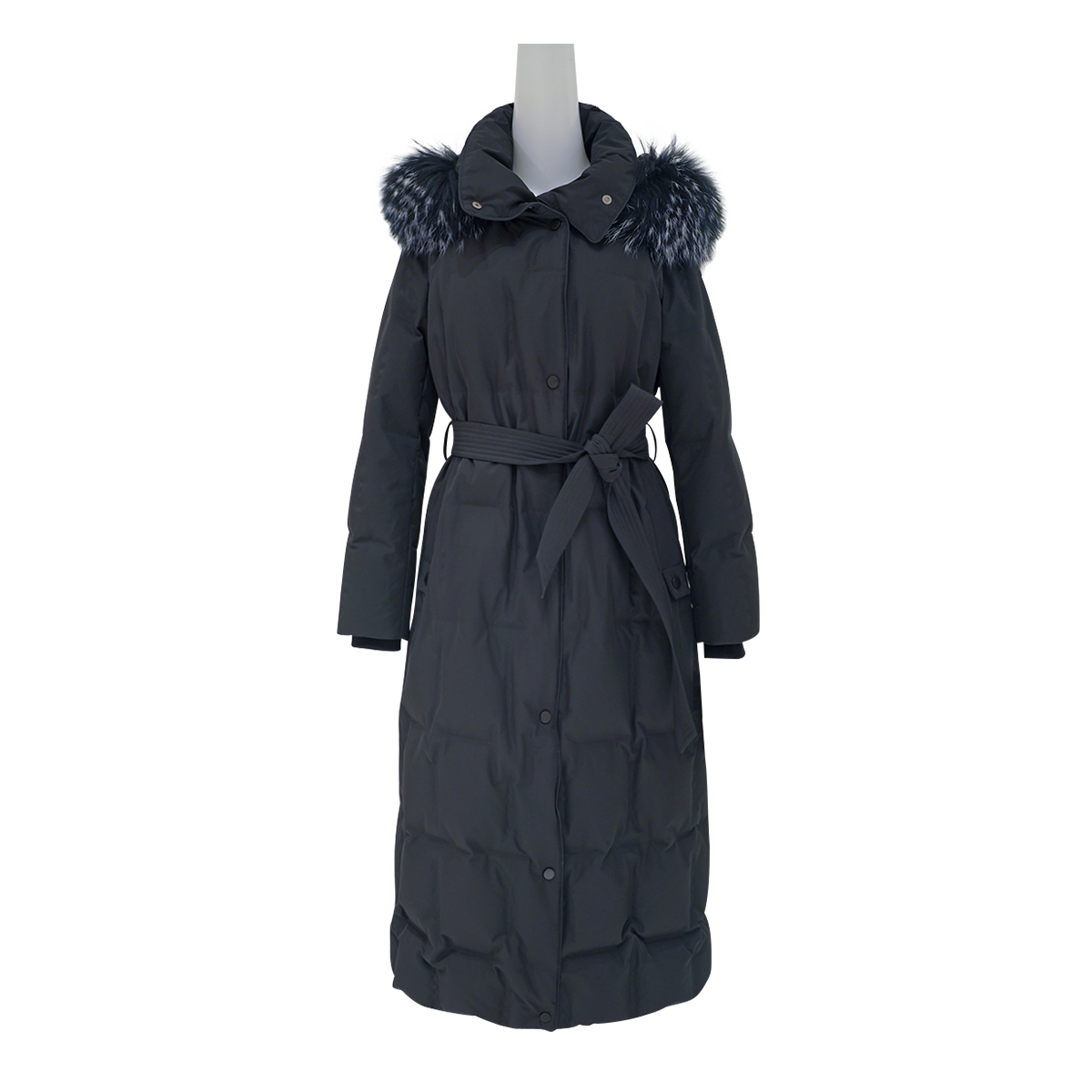 歌蒂诗冬季专柜新款时尚长款貉子毛领鹅绒羽绒服女 8E43Y2518