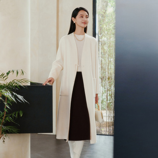 8E41D3581 盘扣100%羊毛大衣 歌蒂诗冬专柜新款 简约高级新中式