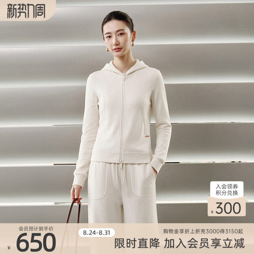 歌蒂诗秋季专柜新款休闲日常双拉链连帽短款外套8F16W5299