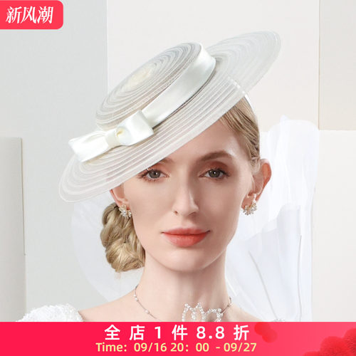 EE春夏宴会出游优雅发箍礼帽女