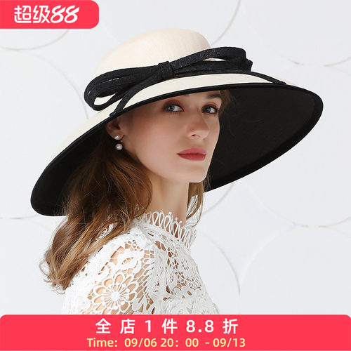 ee加大檐英式优雅名媛正装礼帽