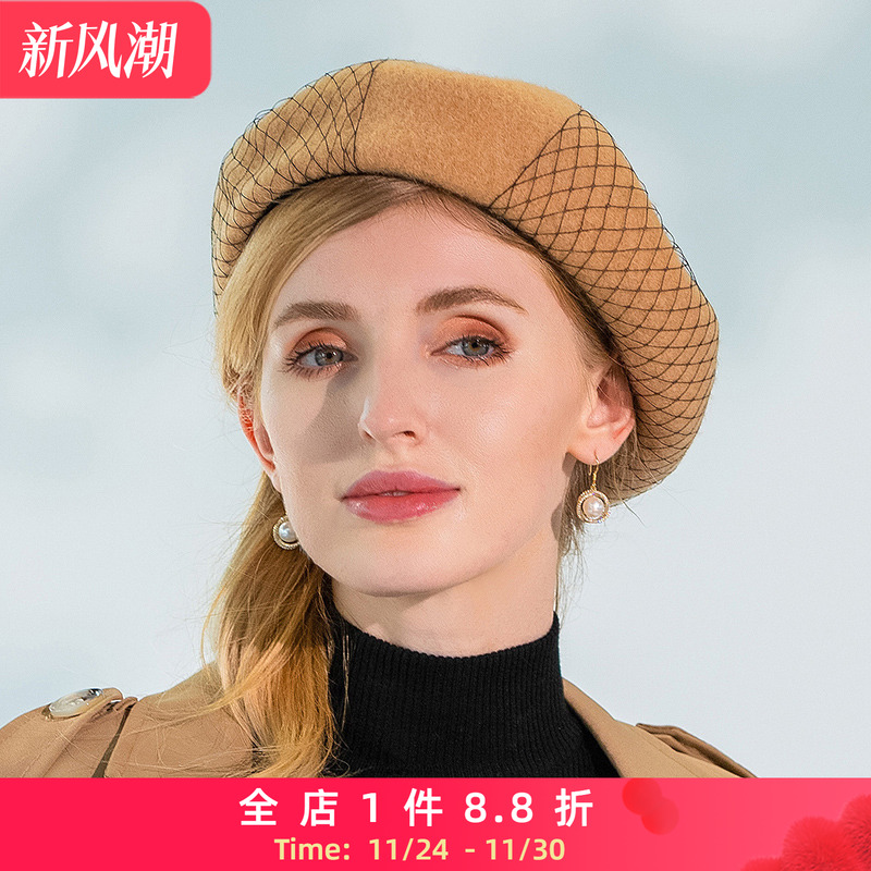 大头围EE贝雷帽秋冬季