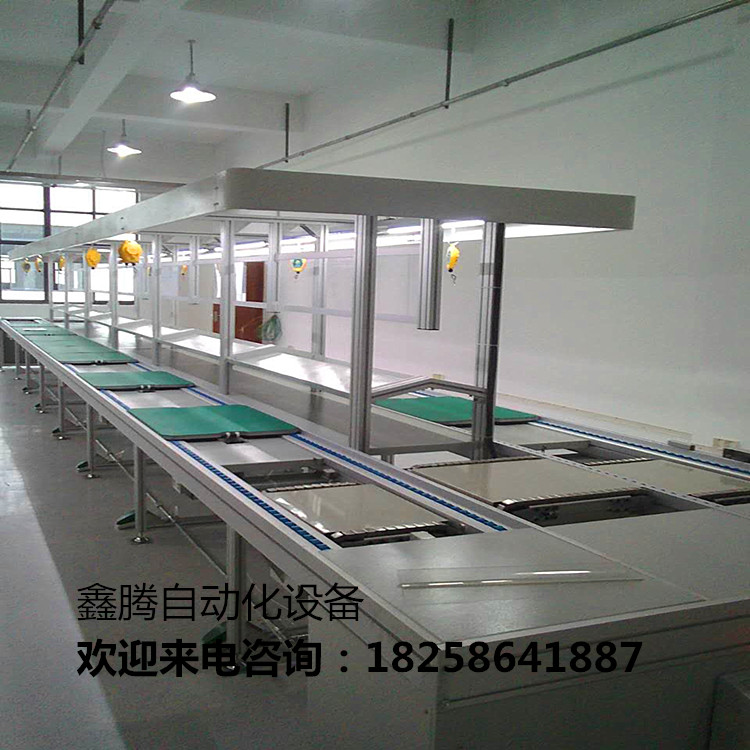 非标定制倍速链自动化装配生产线工装板左右循环差速链流水线