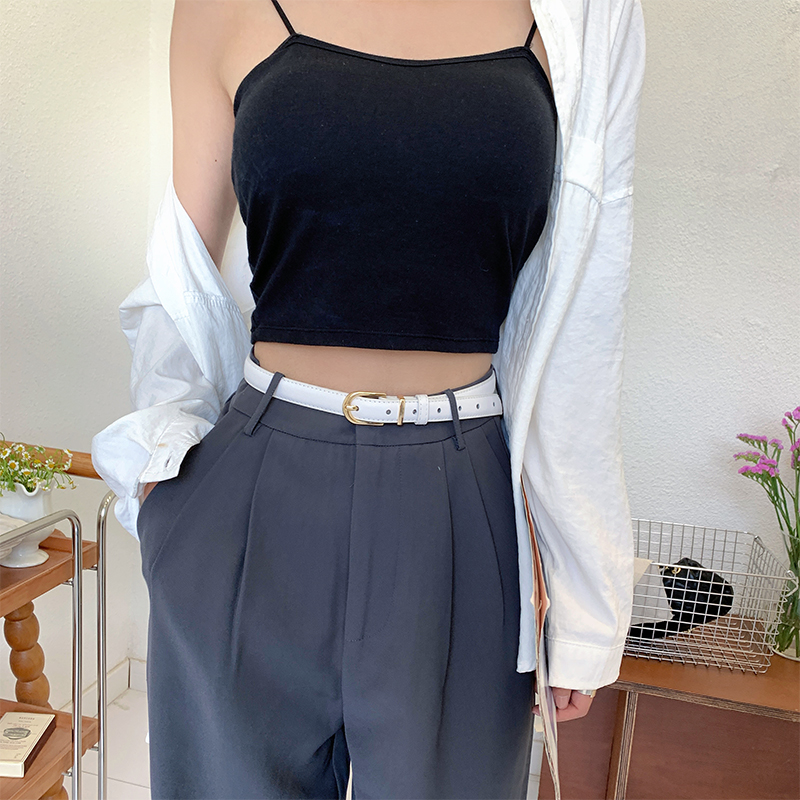 女士皮带夏季多色腰带细配西裤简约百搭牛仔裤带2023新款时尚装饰