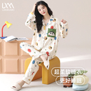 女士可爱卡通全棉家居服套装 睡衣女春秋季 2025新款 长裤 纯棉长袖