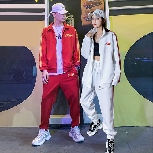 休闲运动服长袖秋冬国潮团体服