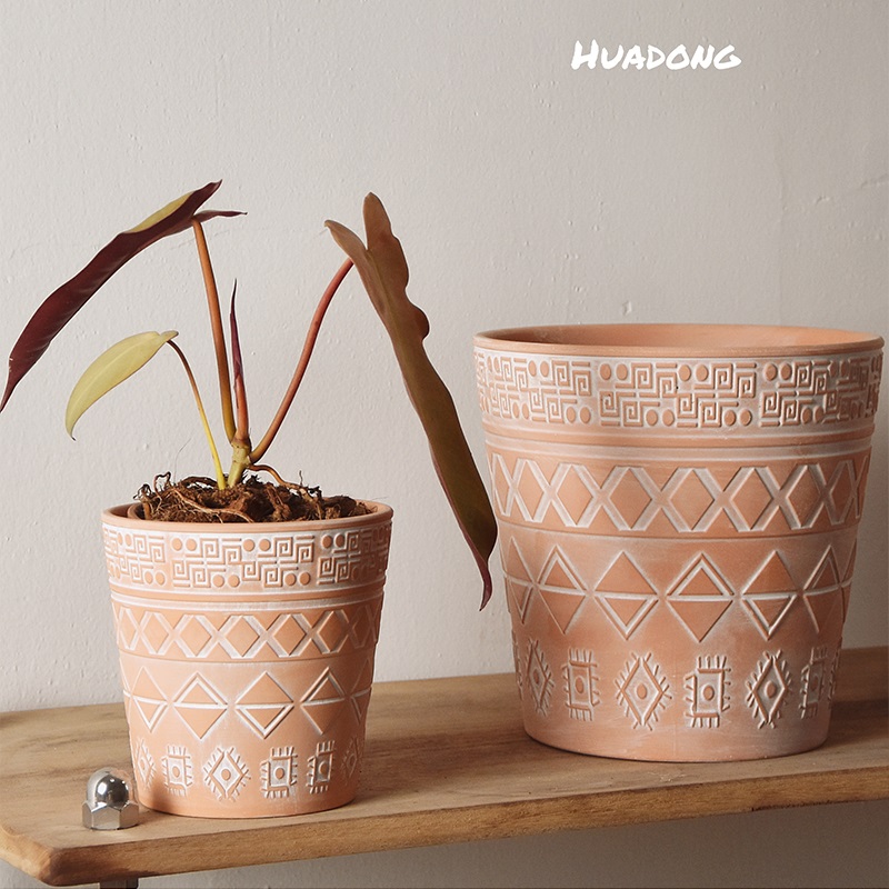 红陶简约透气浮雕新品