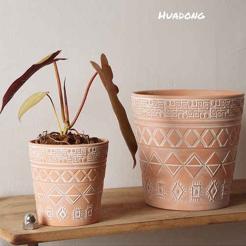 红陶简约透气浮雕新品