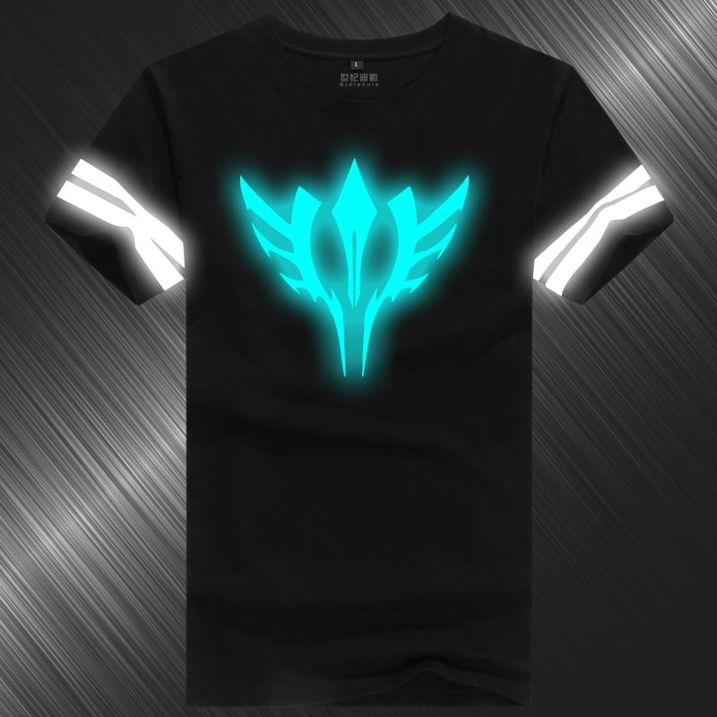 FateZeroStayNight令咒T恤saber动漫反夜发荧光纯棉短袖夏男衣服