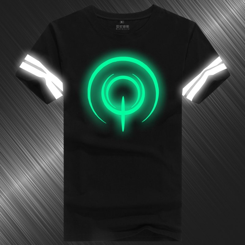 FateZeroStayNight令咒T恤saber动漫反夜发荧光纯棉短袖夏男衣服