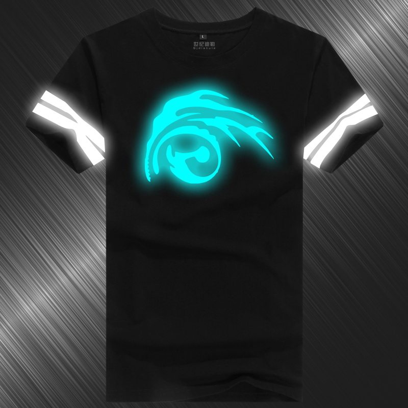 FateZeroStayNight令咒T恤saber动漫反夜发荧光纯棉短袖夏男衣服