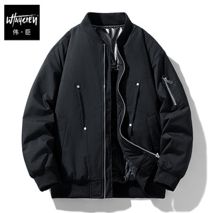 大码夹克棉服男款冬款保暖加厚防寒服胖子男装棉衣外套棉袄子冬天