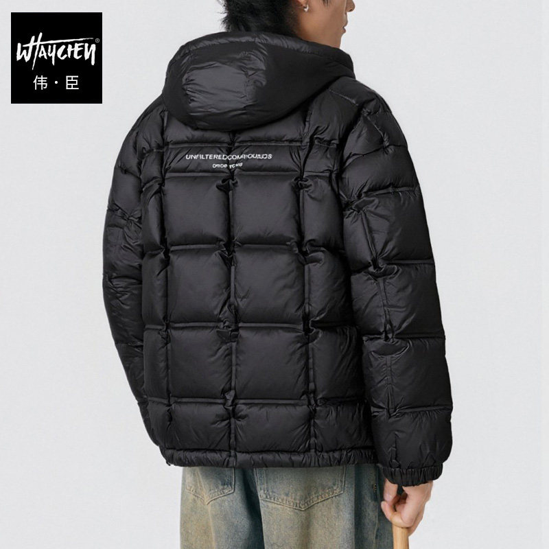 伟臣大码男装羽绒服加肥加大男外套冬装保暖男生潮胖冬季