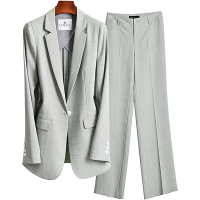 2024秋夏薄款修身通勤西装