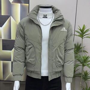 欧洲站男士高端立领潮牌棉服外套冬装2025新款休闲保暖男款棉衣