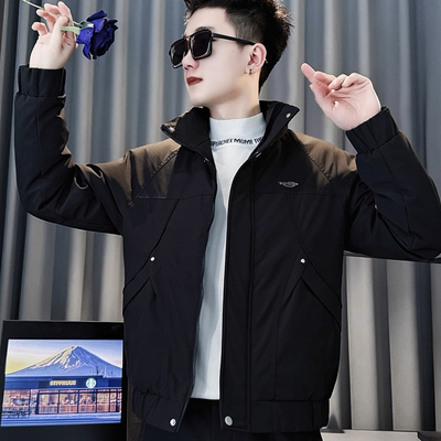 2025新款冬季棉服外套男款潮牌美式印花保暖抗寒休闲棉衣棉袄外套