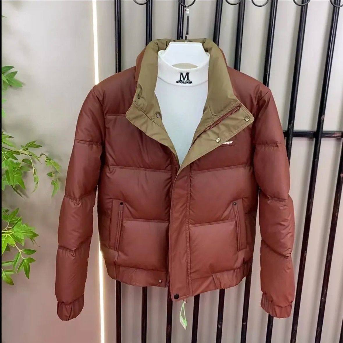 潮牌男士修身简约棉服男款韩版潮流短款时尚休闲百搭立领冬季棉衣