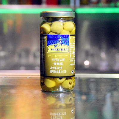 金质酒具卡利亚去核青橄榄调酒