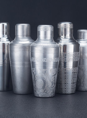金质酒具 包邮台湾版男爵日式三段式摇酒壶 雪克壶 调酒壶 Shaker