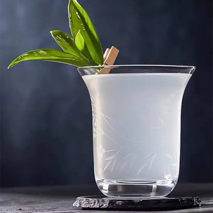 金质酒具中式风手工刻花水晶鸡尾酒杯古典尼格罗尼威士忌杯水茶杯