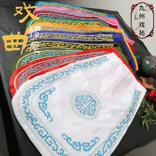 戏剧戏曲戏帽头盔帽子配件帽尾京剧豫剧越剧头饰武将将巾后兜后巾