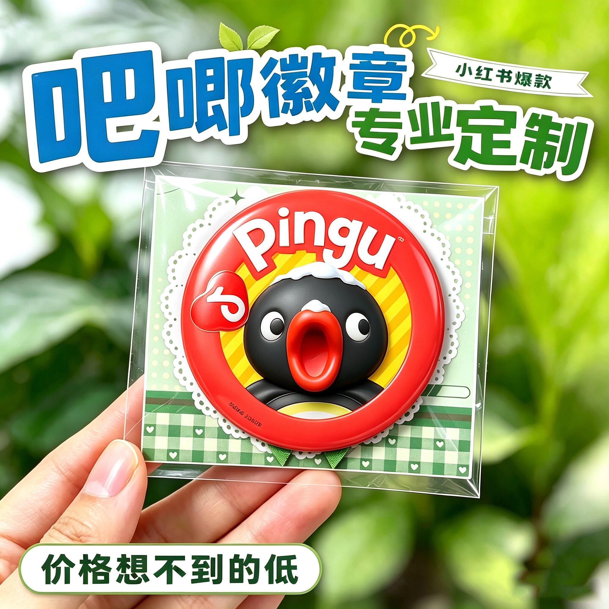 定制吧唧logo广告胸章物料图片