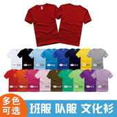 圆领T恤衫 南京短袖 男女短袖 纯棉DIY班服工作服文化衫 活动服 广告衫