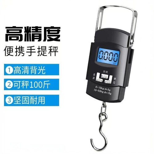 高精度手提电子秤家用弹簧小型便携式迷你称鱼器手拿小巧吊勾小称