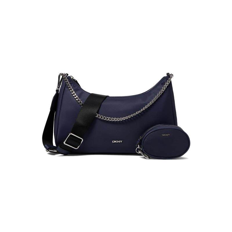 代购唐可娜儿dkny专柜时尚百搭海军蓝双肩带腋下包女士包袋24热销