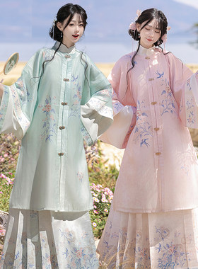 九笙新中式明制汉服马面裙套装