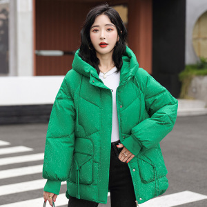 2024冬季羽绒棉服女韩版宽松连帽棉袄休闲百搭加厚显瘦棉衣外套潮