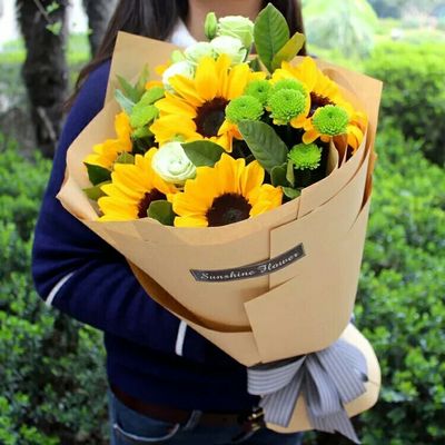 武汉鲜花同城速递红玫瑰向日葵毕业老师生日花束武昌江岸汉阳送花