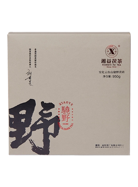湘益茯茶湖南安化黑茶野950g