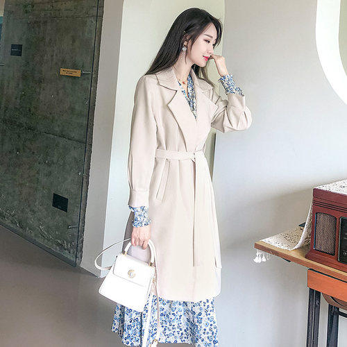 流行新款春装坠感气质女神范风衣