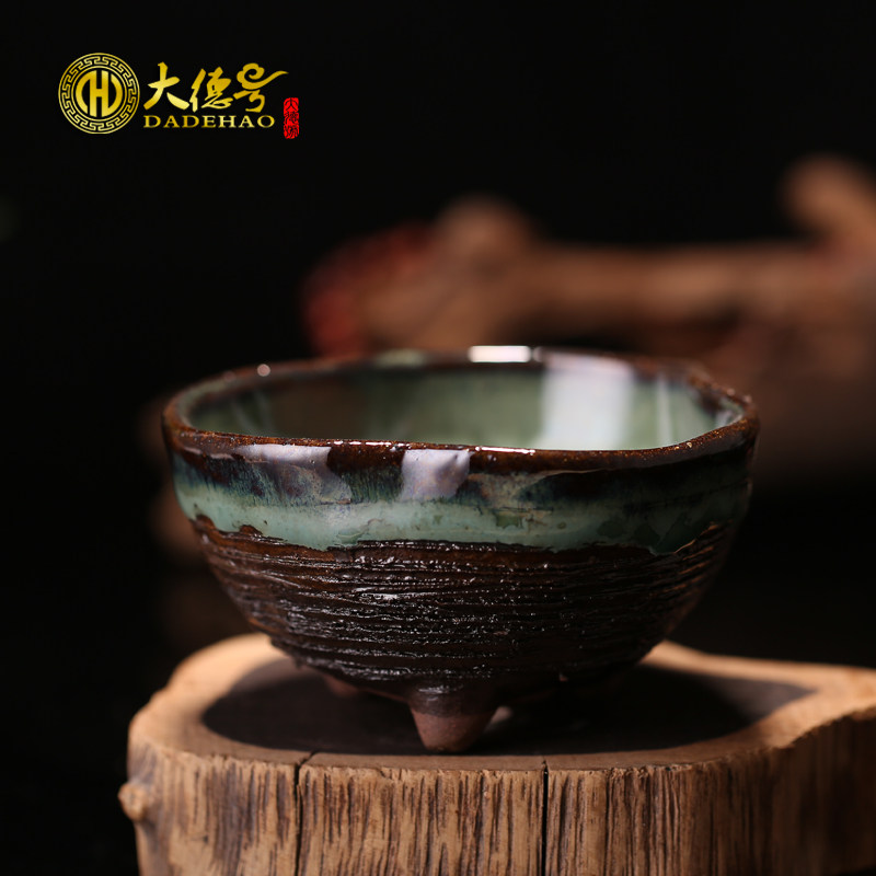 大德号 宜兴紫砂花盆 精品上釉盆景 古典日式欧美多肉植物盆小盆