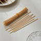 一次性小签子2.5mm 15cm空气炸锅烤肠烤肉烧烤蔬菜水果签小吃竹签