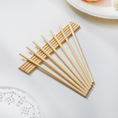 手工竹签两头平4.0mm13cm搅搅糖棉花糖竹棒木棒圆棒签模形竹签子