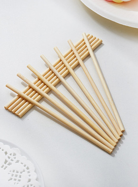 手工竹签两头平4.0mm13cm搅搅糖棉花糖竹棒木棒圆棒签模形竹签子